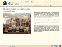Tablet Screenshot of albersenmuziek.nl